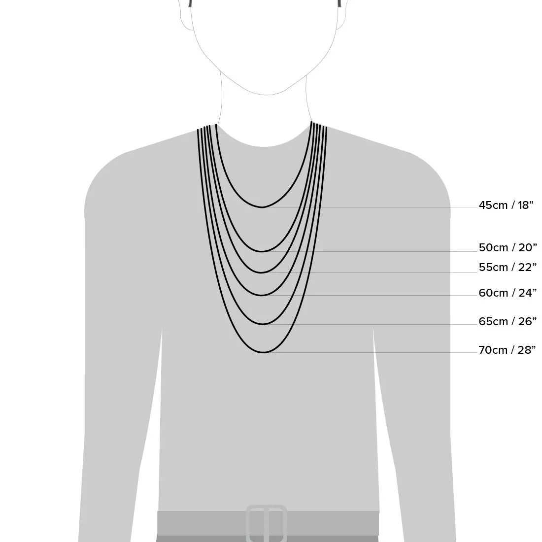 9ct Yellow Gold Silver Infused Box Chain Necklace 50cm