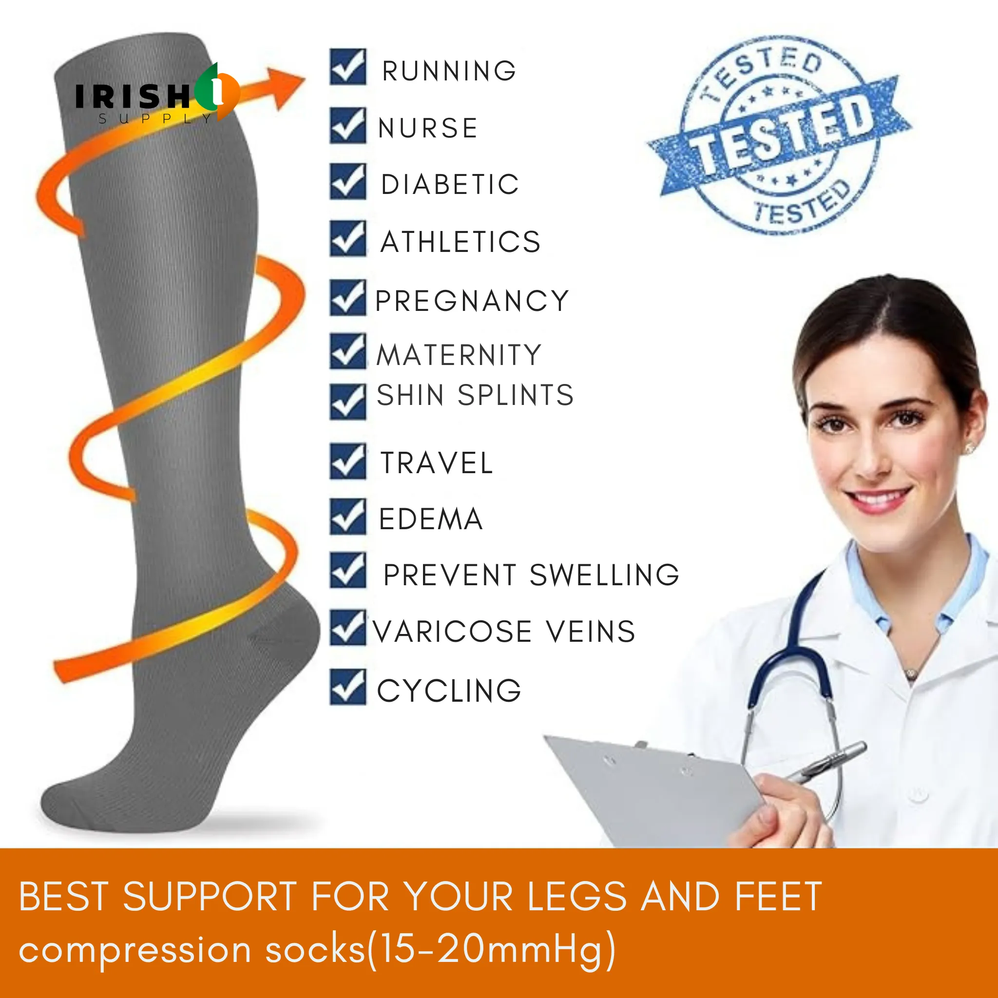 CIRCULUXE  Compression Outdoor Socks