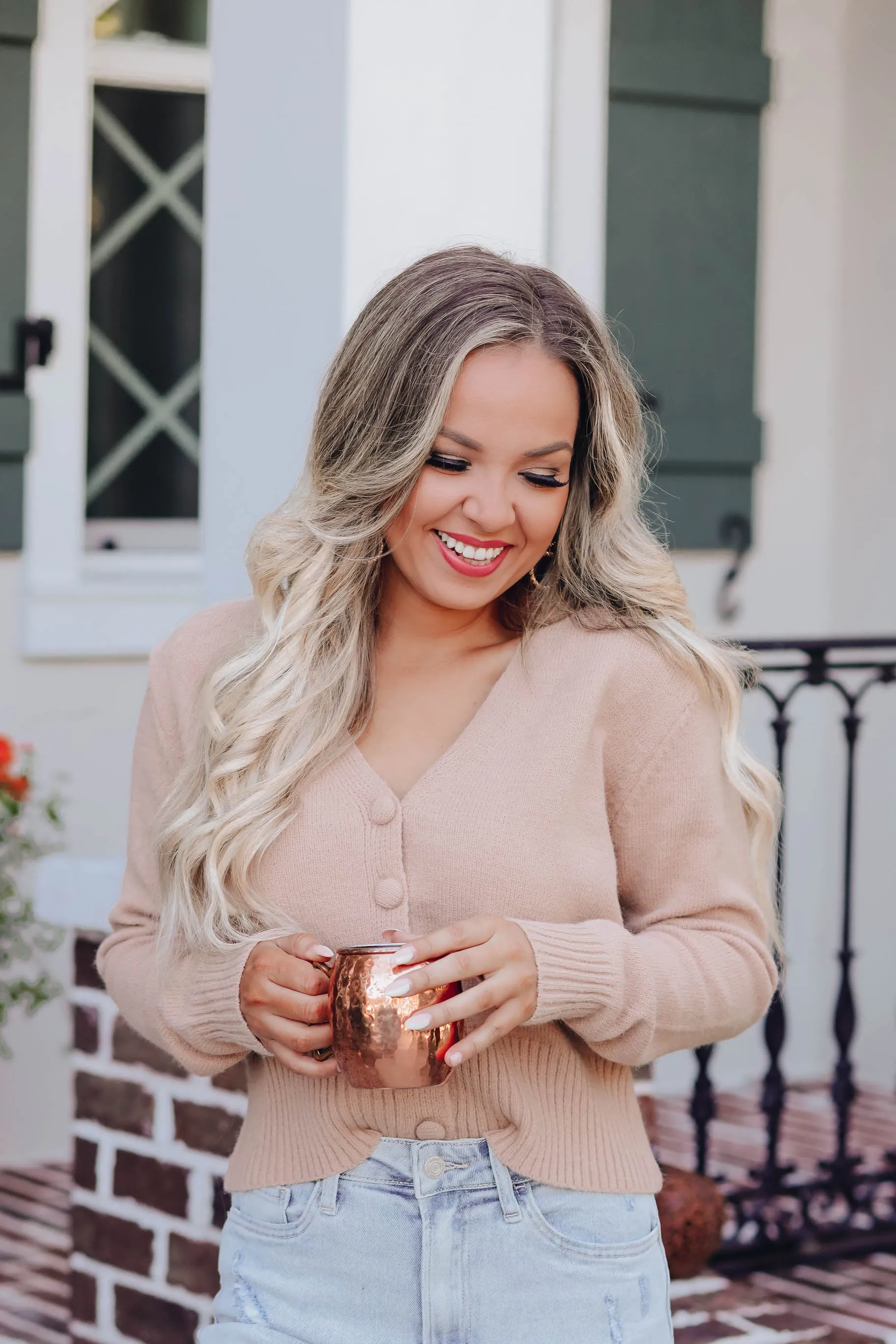 CoCo Button Up Cropped Cardigan
