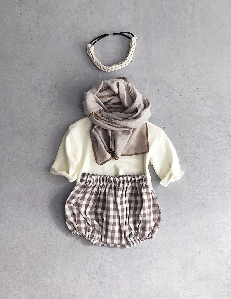 Honey Bloomers Brown Check