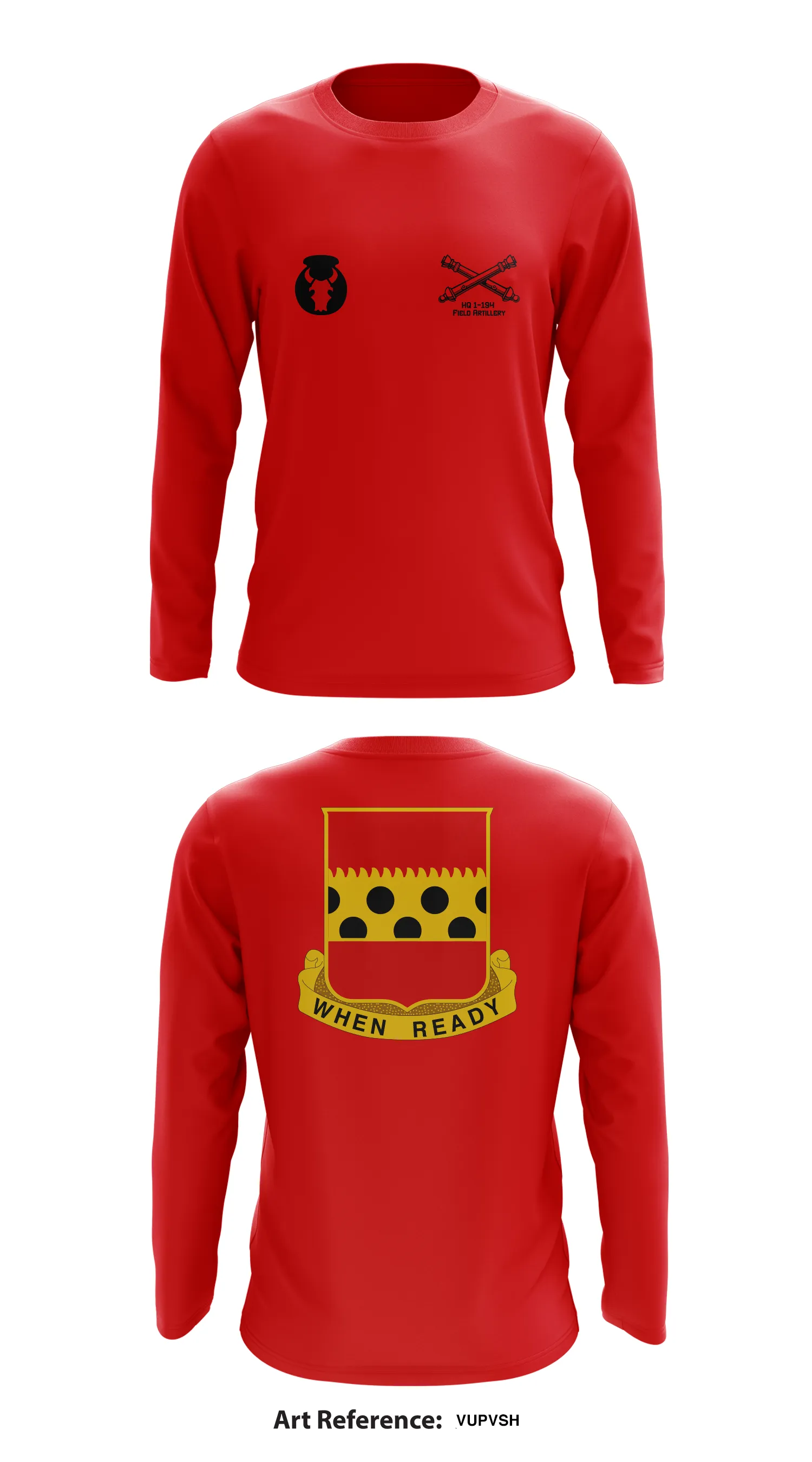 HQ 1-194 Field Artillery Store 1  Core Men's LS Performance Tee - VUPvSh