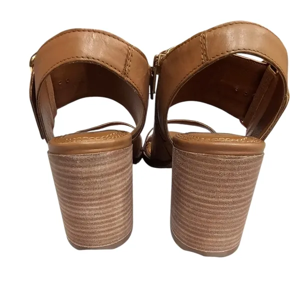 Lucky Brand Women'sDarnah Heeled Sandal, Lion, Chunky Heel  7 1/2  NWOT