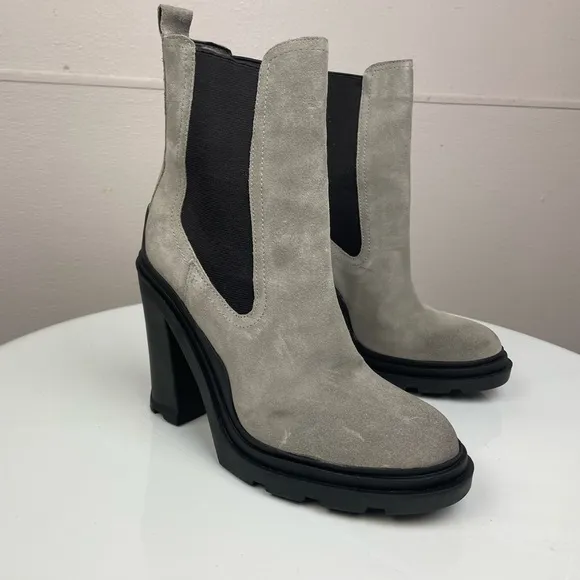Marc Fisher Gray Ramiro Heeled Chelsea Bootie Size 6.5 NWOT