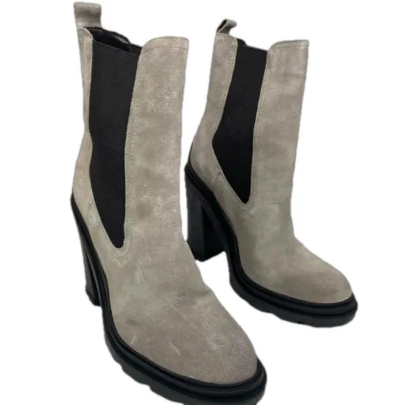 Marc Fisher Gray Ramiro Heeled Chelsea Bootie Size 6.5 NWOT