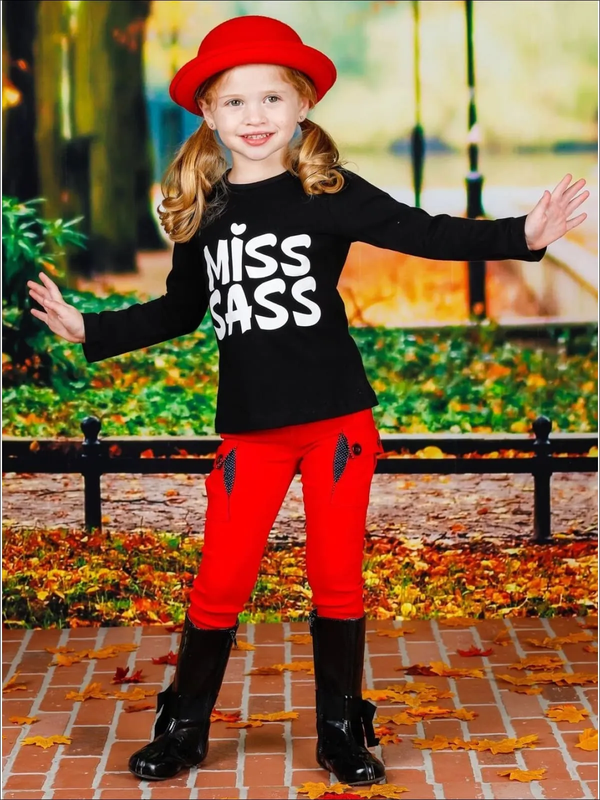 Miss Sass Long Sleeve Statement Top