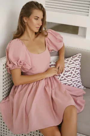 Strawberry Fields Puff Sleeve Mini Dress by Bali ELF